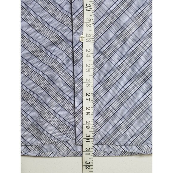 Southbridge New York London Long Sleeve Blue Striped Button Up Shirt Men's XL - Picture 4 of 13